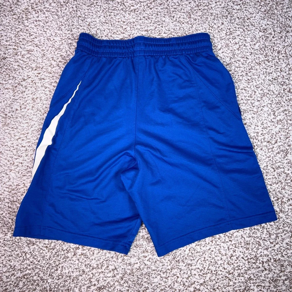 Nike Shorts Mens Medium Blue Gym Athletic Swoosh Logo Dri-FIT Basketball Sport